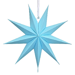 Звезда 30 см девятиконечная, голубой
