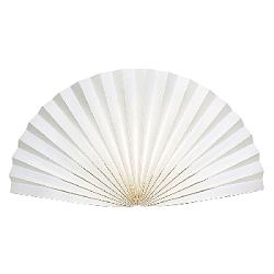 Веер-гармошка 160г/м 60 см, слоновая кость